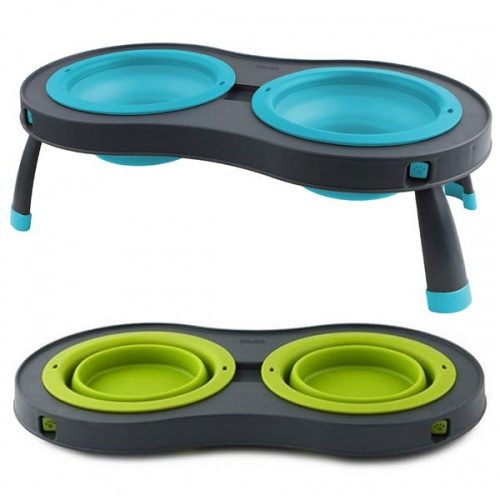 Popware Collapsible Dog Bowls - Double